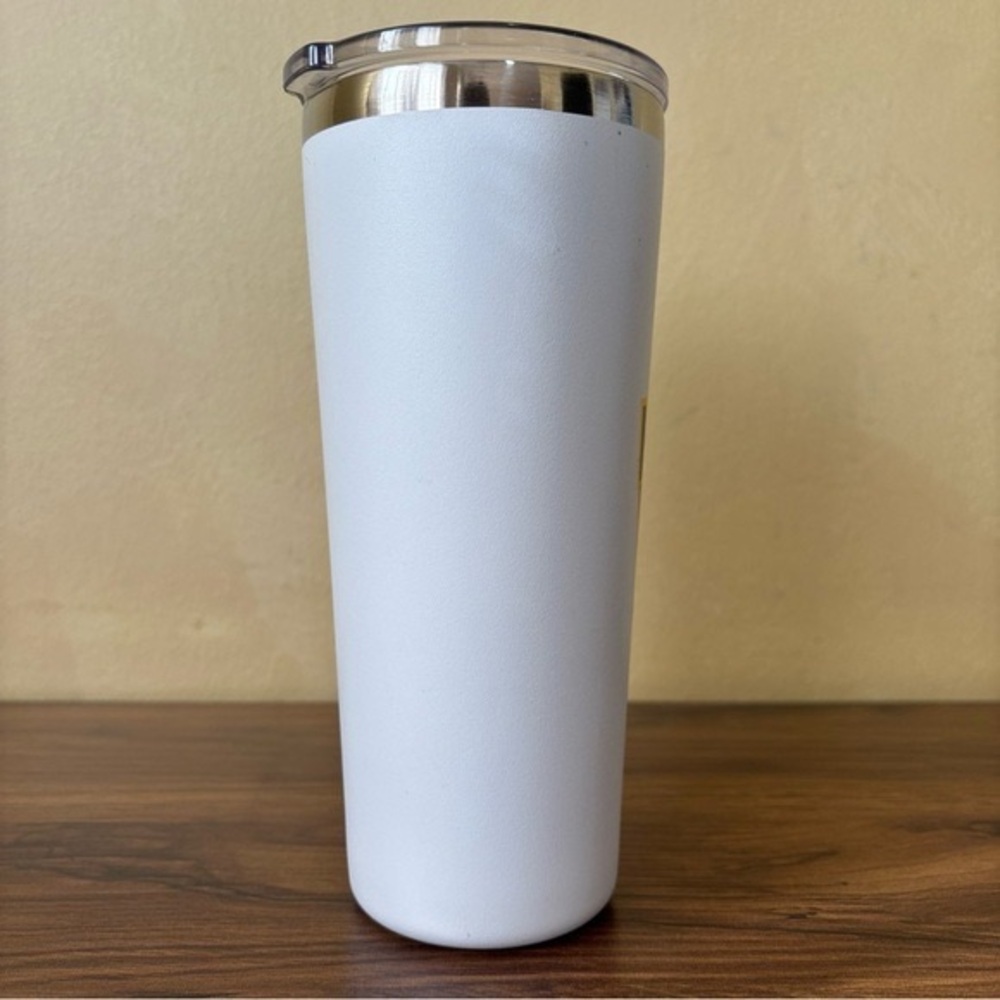 White & Yellow Insulated Travel Tumbler - Picture 3 of 12